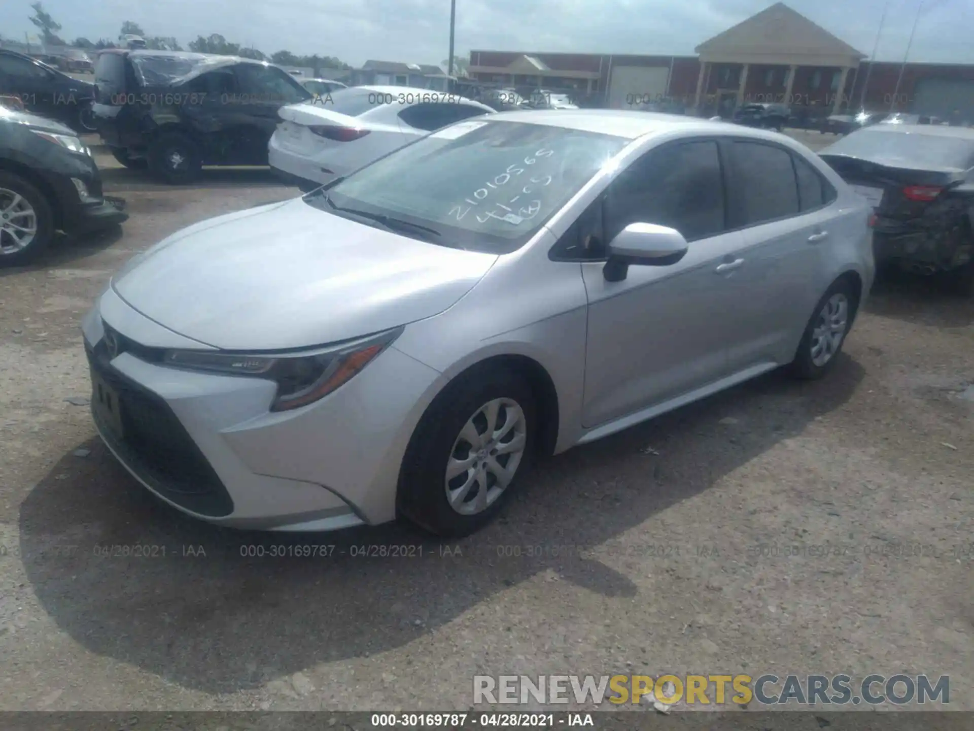 2 Photograph of a damaged car 5YFEPRAE4LP122905 TOYOTA COROLLA 2020