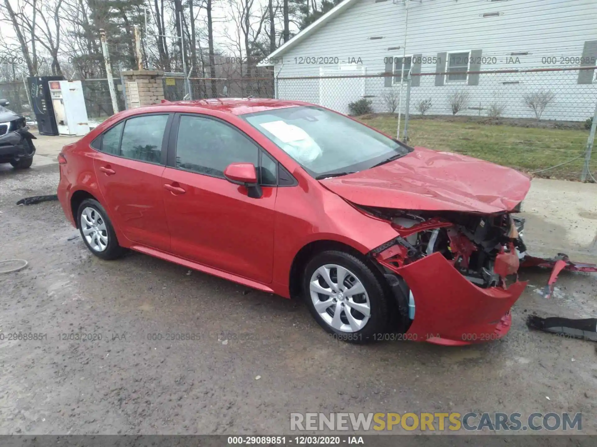 1 Photograph of a damaged car 5YFEPRAE4LP123231 TOYOTA COROLLA 2020