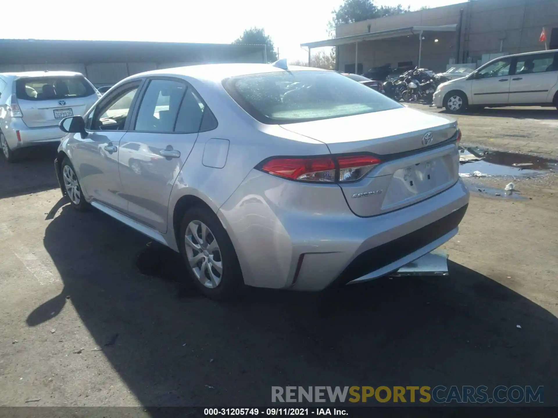 3 Photograph of a damaged car 5YFEPRAE4LP123357 TOYOTA COROLLA 2020