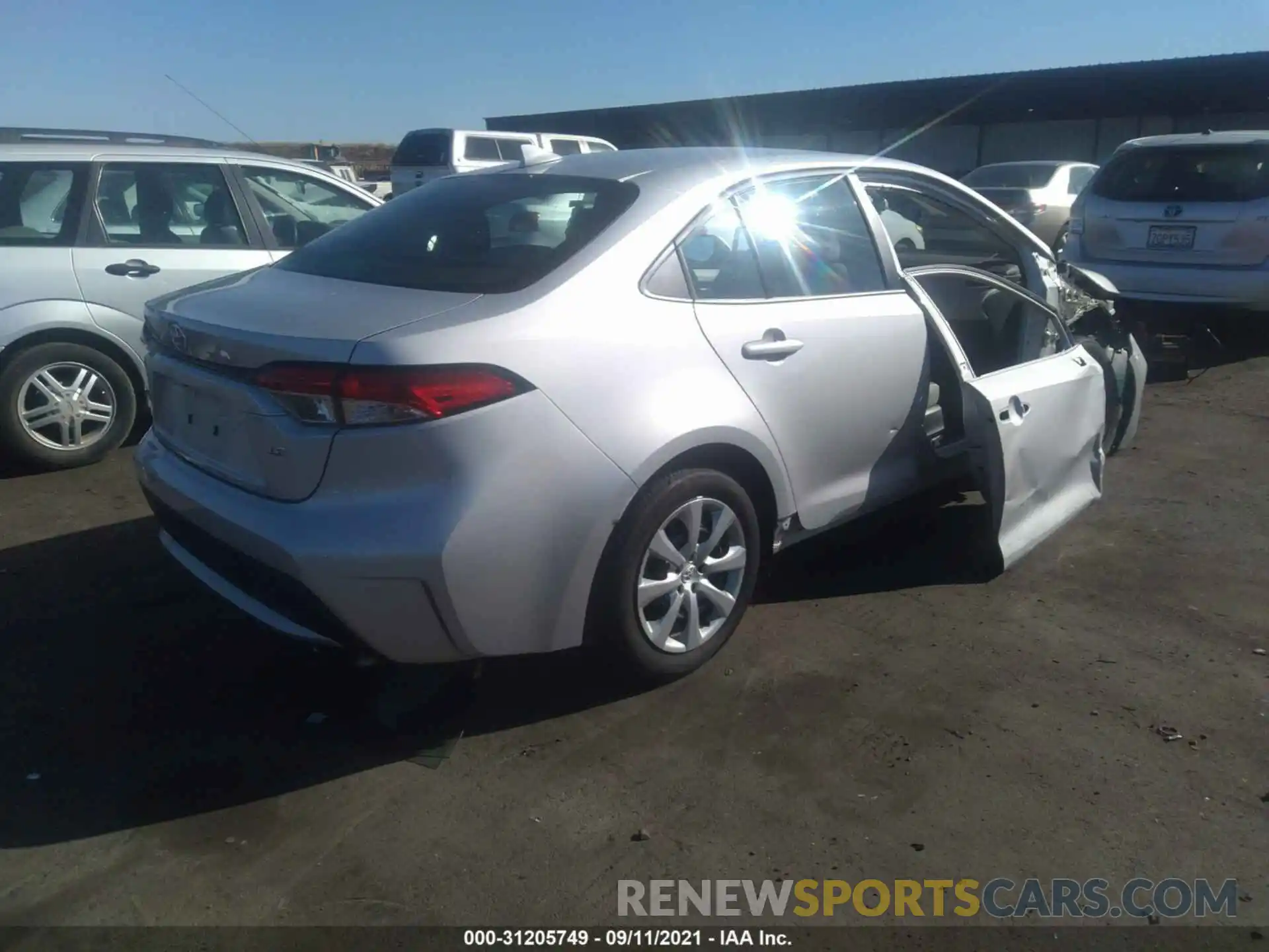 4 Photograph of a damaged car 5YFEPRAE4LP123357 TOYOTA COROLLA 2020