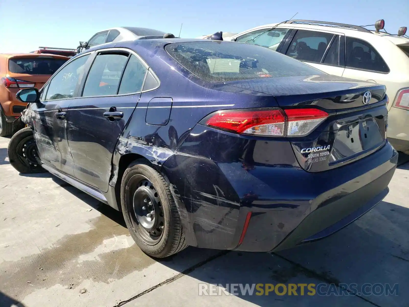 3 Photograph of a damaged car 5YFEPRAE4LP124525 TOYOTA COROLLA 2020