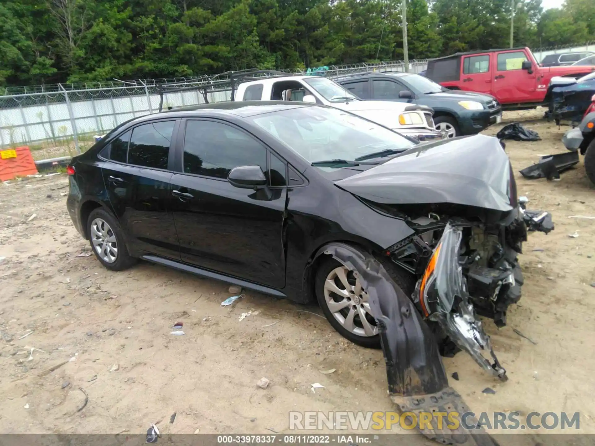 1 Photograph of a damaged car 5YFEPRAE4LP124718 TOYOTA COROLLA 2020