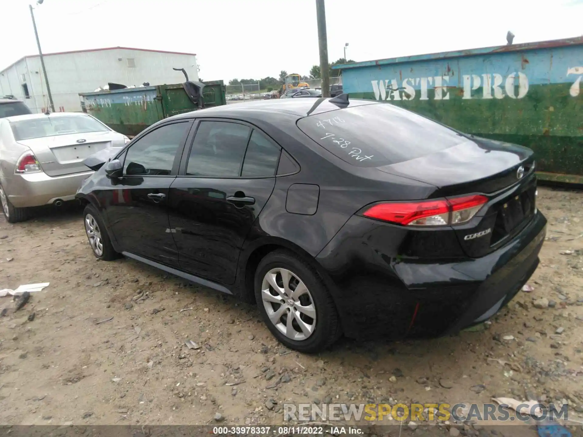 3 Photograph of a damaged car 5YFEPRAE4LP124718 TOYOTA COROLLA 2020