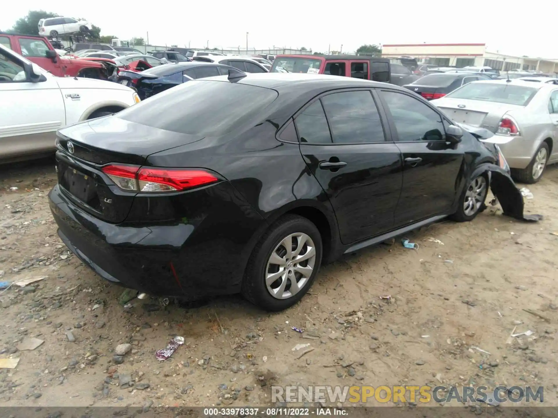 4 Photograph of a damaged car 5YFEPRAE4LP124718 TOYOTA COROLLA 2020