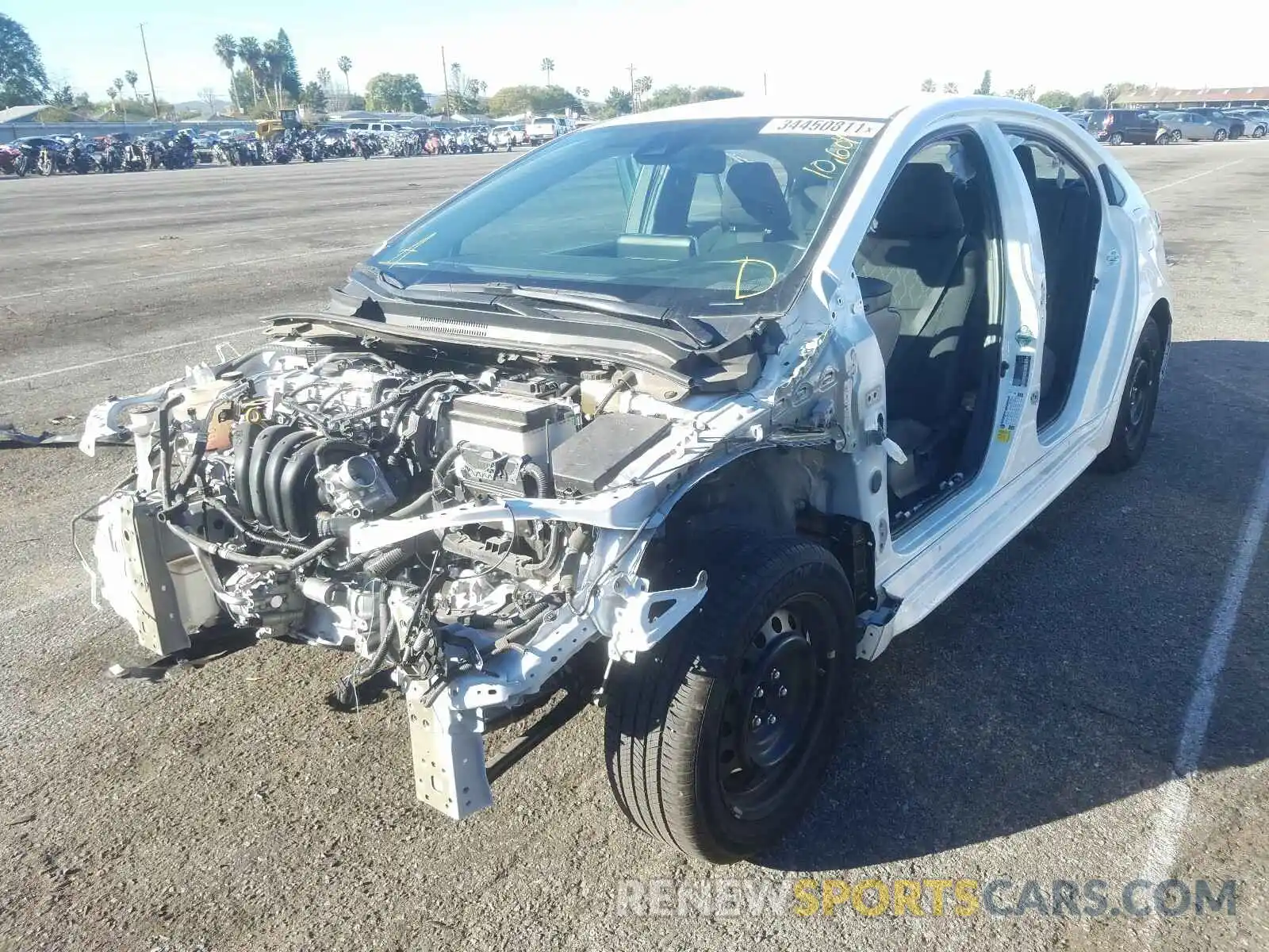 2 Photograph of a damaged car 5YFEPRAE4LP124735 TOYOTA COROLLA 2020