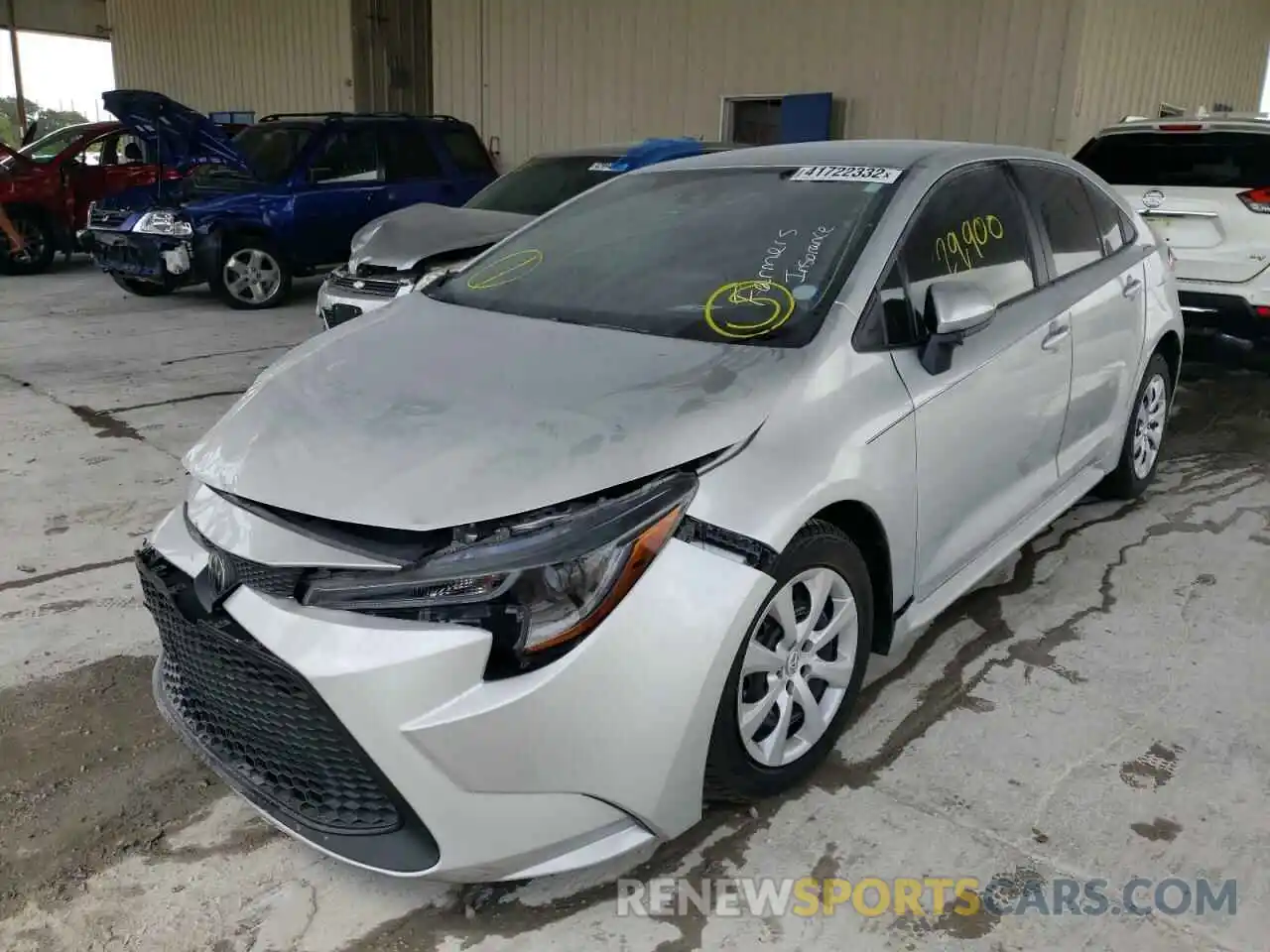 2 Photograph of a damaged car 5YFEPRAE4LP126372 TOYOTA COROLLA 2020