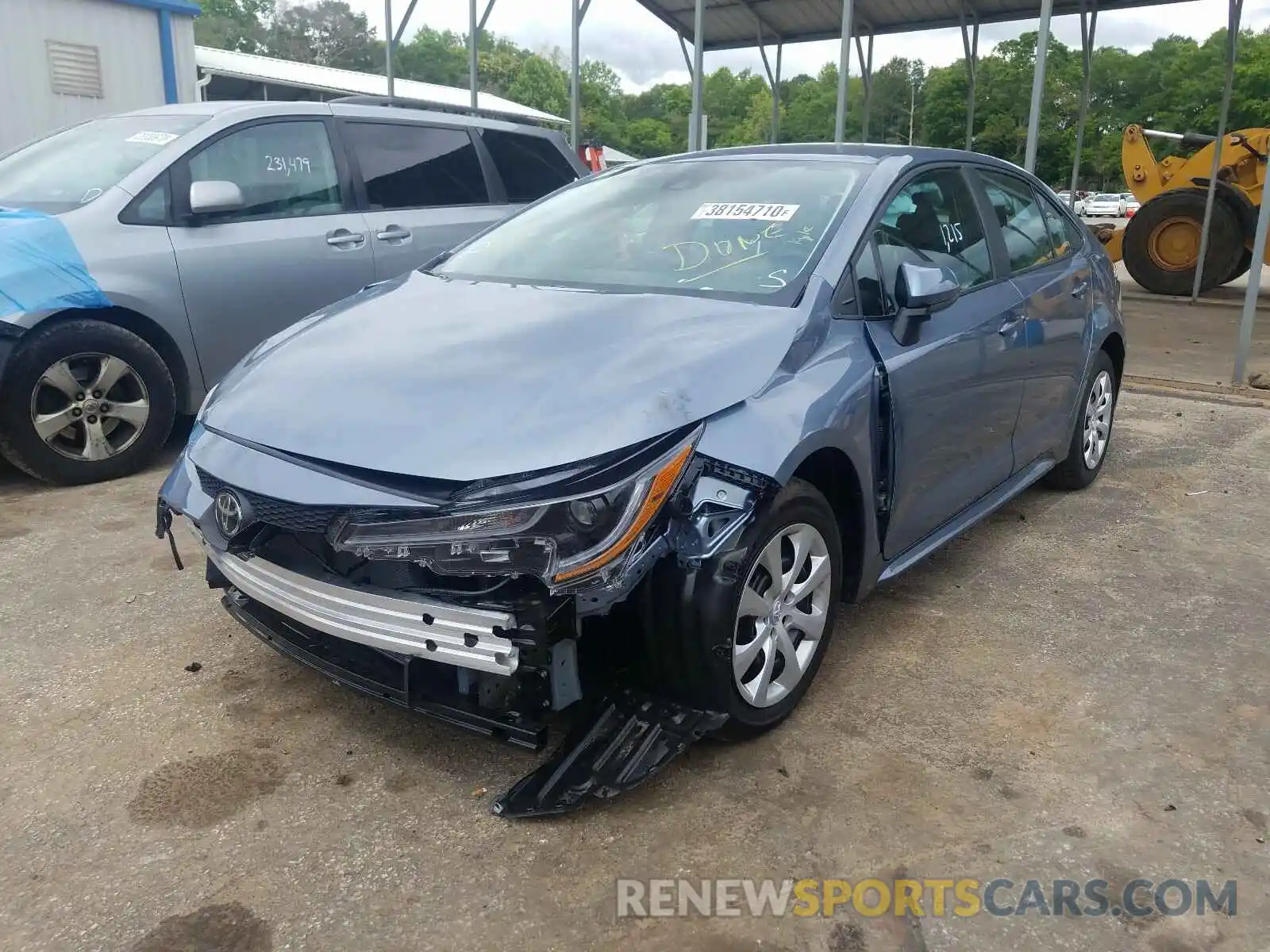 2 Photograph of a damaged car 5YFEPRAE4LP126887 TOYOTA COROLLA 2020