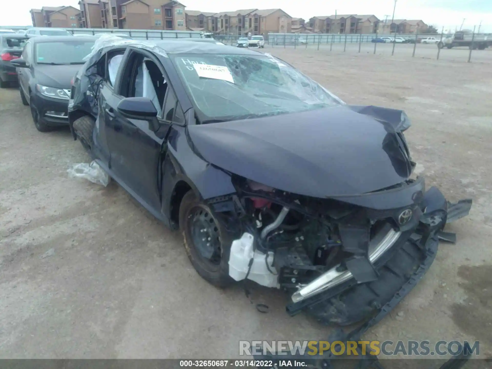 1 Photograph of a damaged car 5YFEPRAE4LP127067 TOYOTA COROLLA 2020