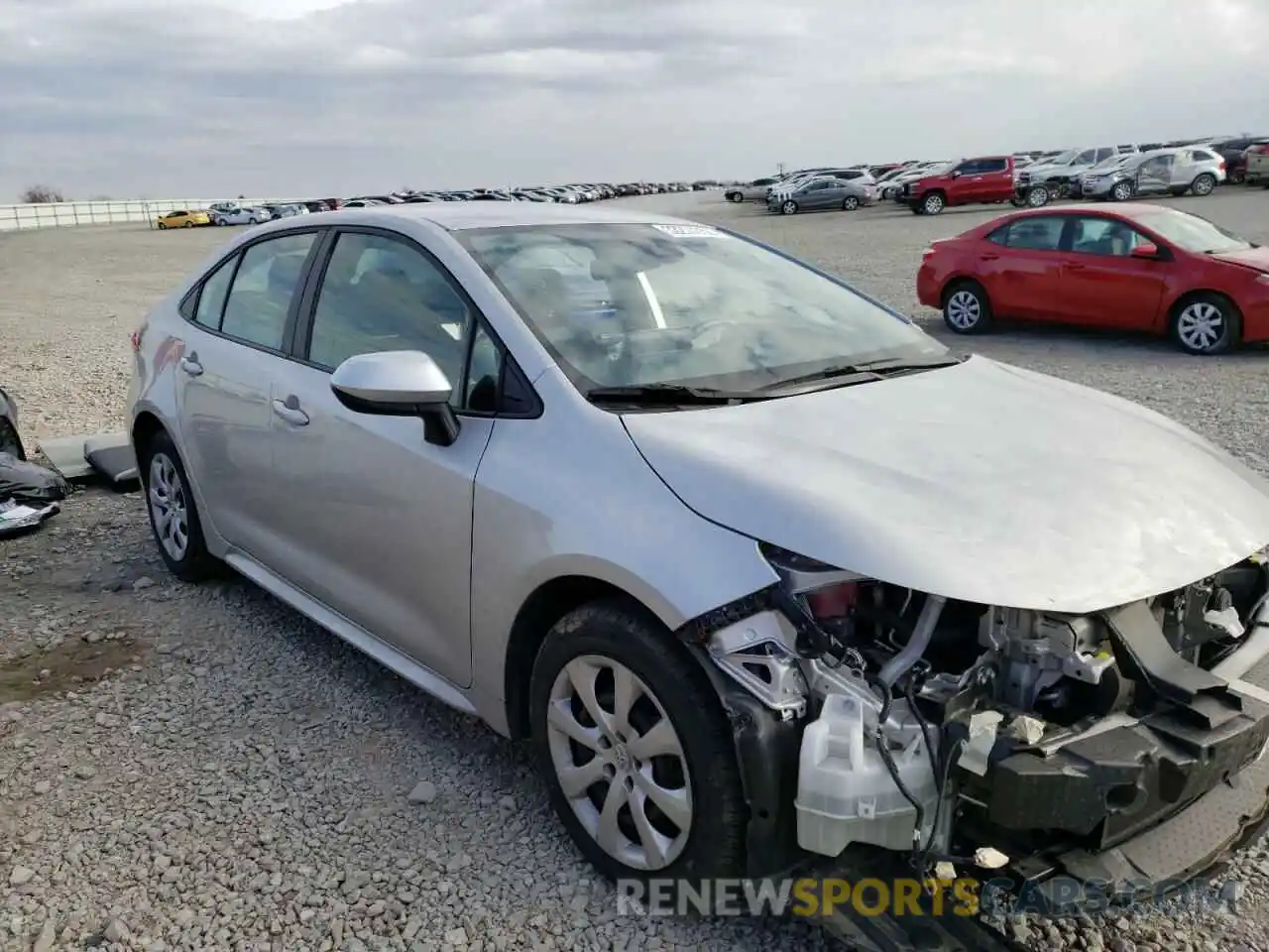 1 Photograph of a damaged car 5YFEPRAE4LP128543 TOYOTA COROLLA 2020