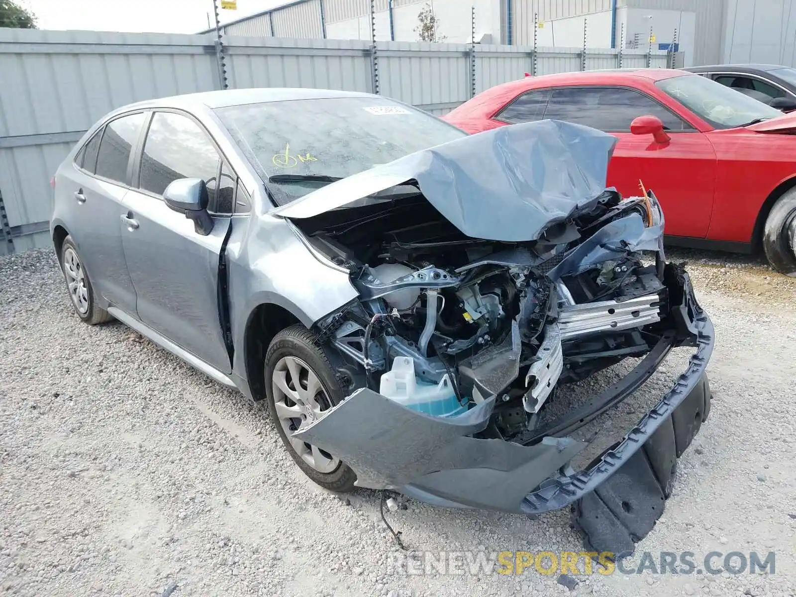 1 Photograph of a damaged car 5YFEPRAE4LP129840 TOYOTA COROLLA 2020