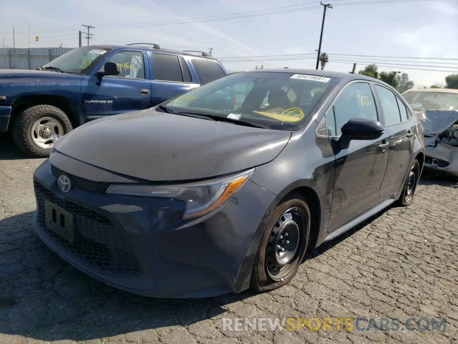 2 Photograph of a damaged car 5YFEPRAE4LP130454 TOYOTA COROLLA 2020