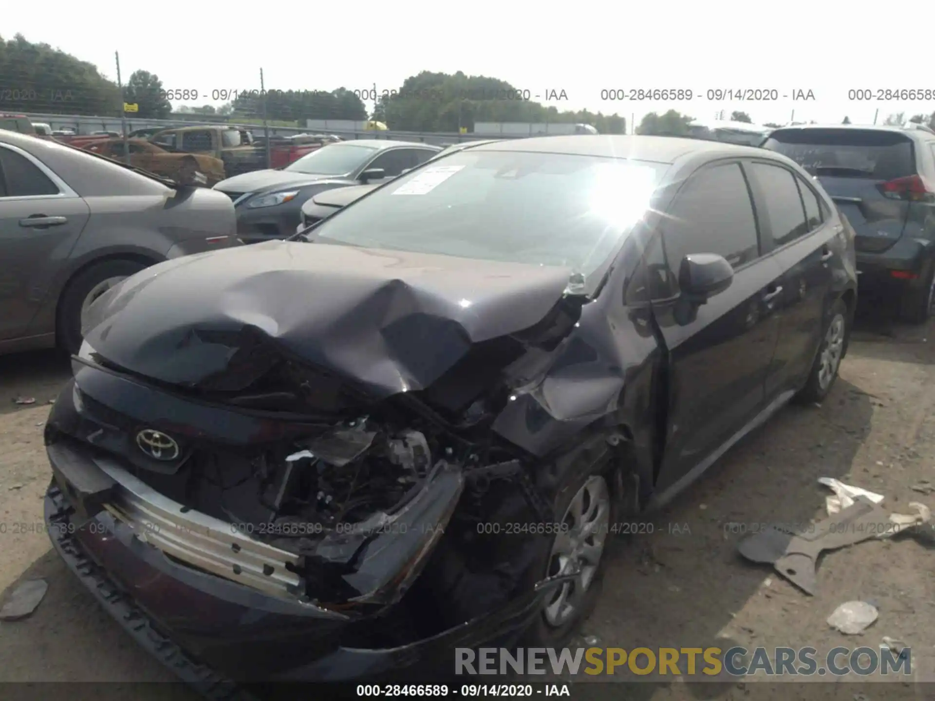 2 Photograph of a damaged car 5YFEPRAE4LP131992 TOYOTA COROLLA 2020