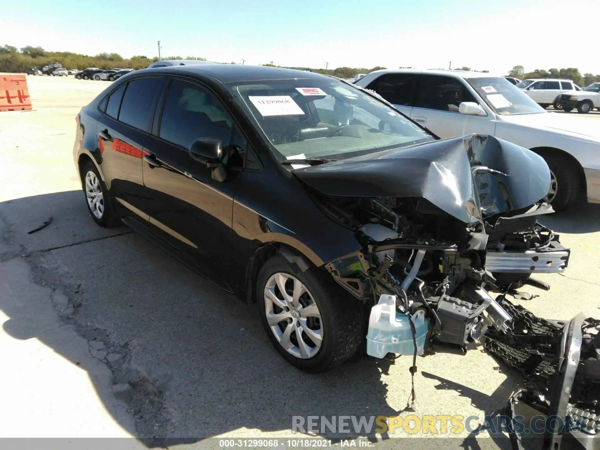 1 Photograph of a damaged car 5YFEPRAE4LP133435 TOYOTA COROLLA 2020