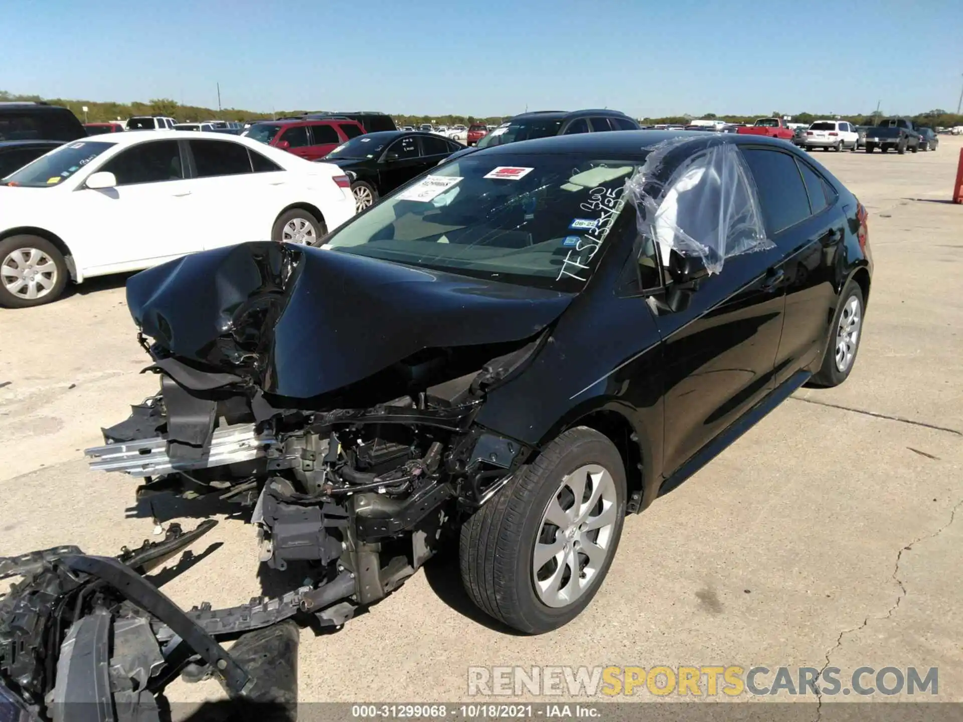 2 Photograph of a damaged car 5YFEPRAE4LP133435 TOYOTA COROLLA 2020