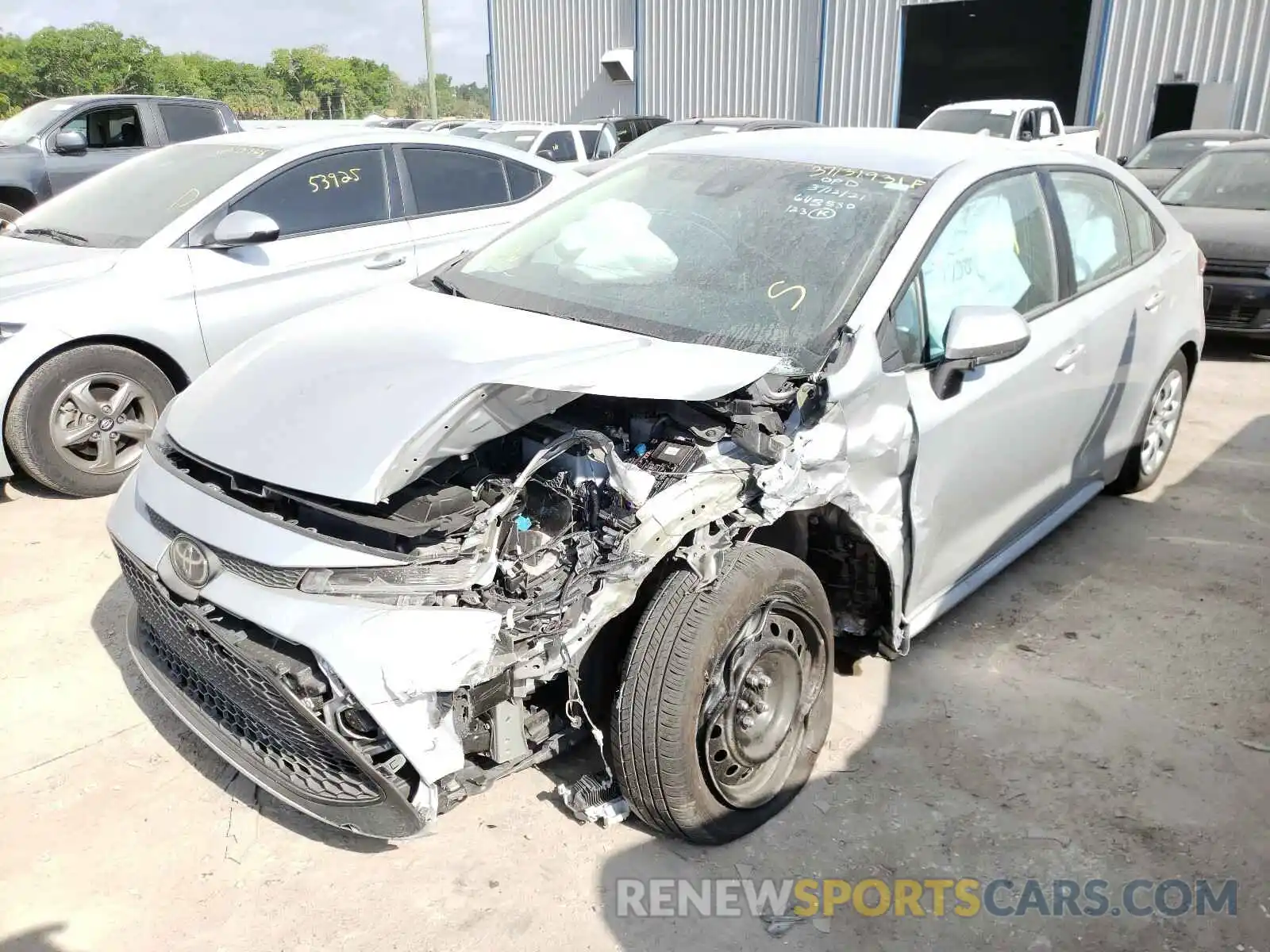 2 Photograph of a damaged car 5YFEPRAE4LP134617 TOYOTA COROLLA 2020