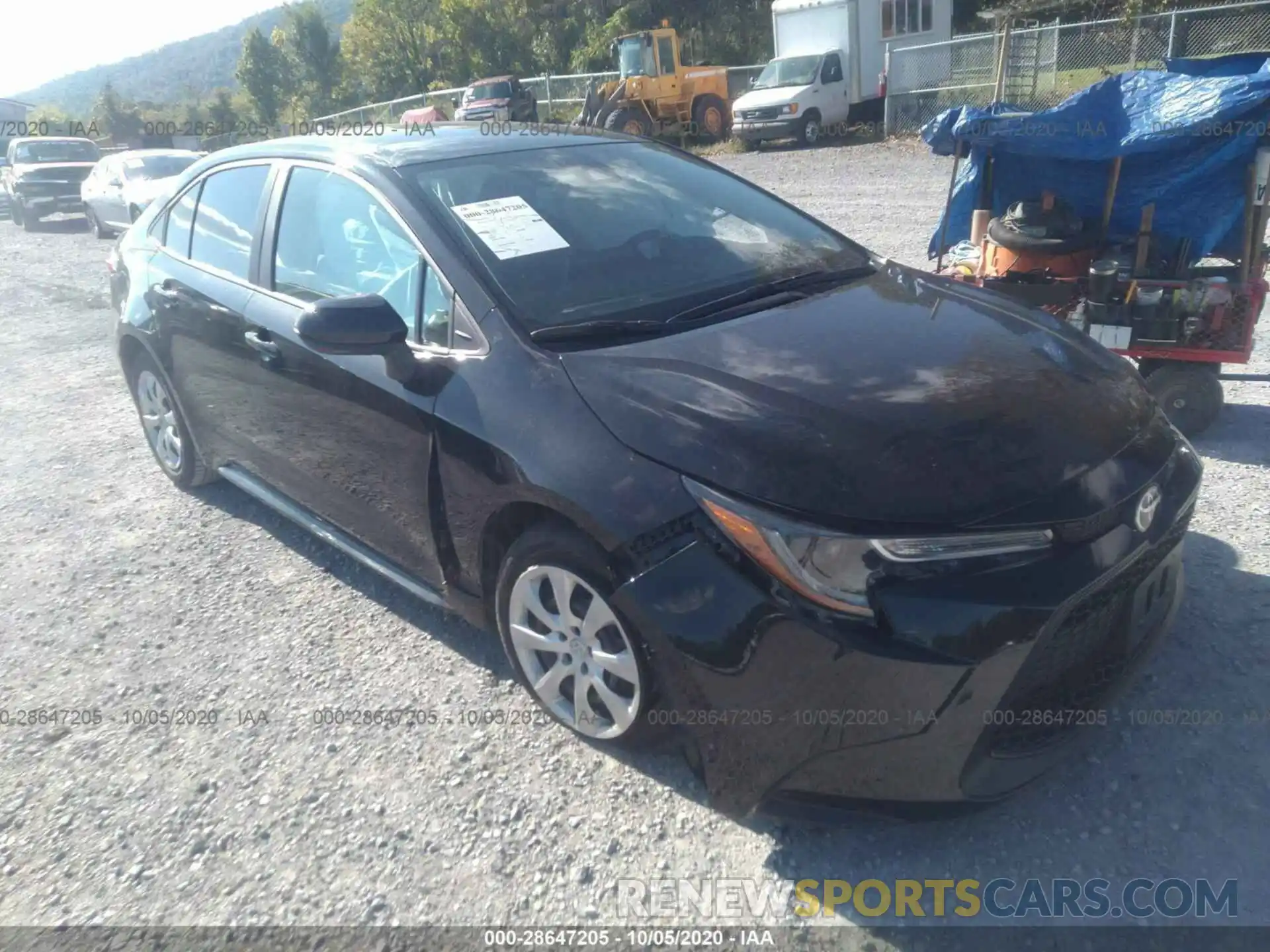 1 Photograph of a damaged car 5YFEPRAE4LP134679 TOYOTA COROLLA 2020