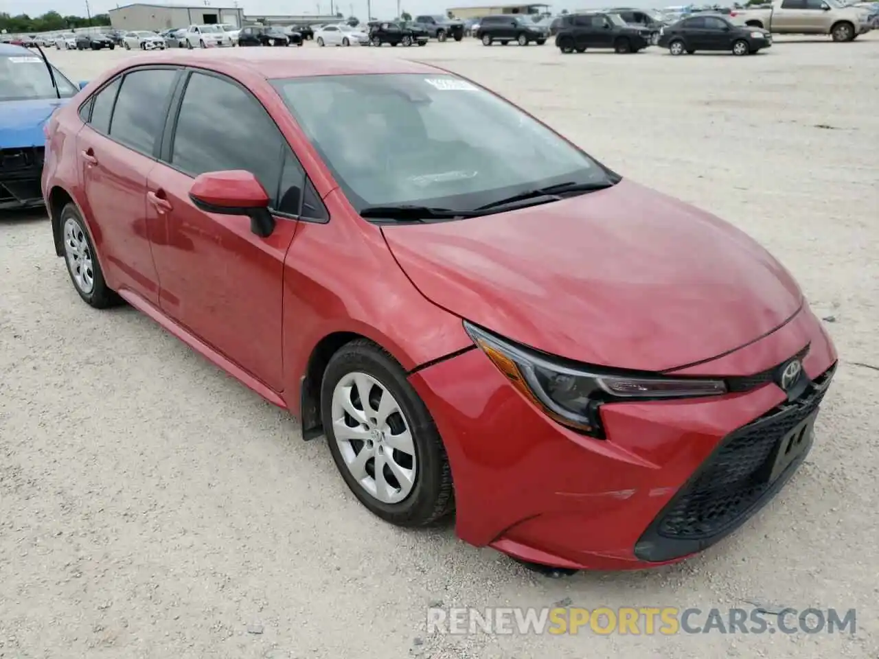 1 Photograph of a damaged car 5YFEPRAE4LP134715 TOYOTA COROLLA 2020