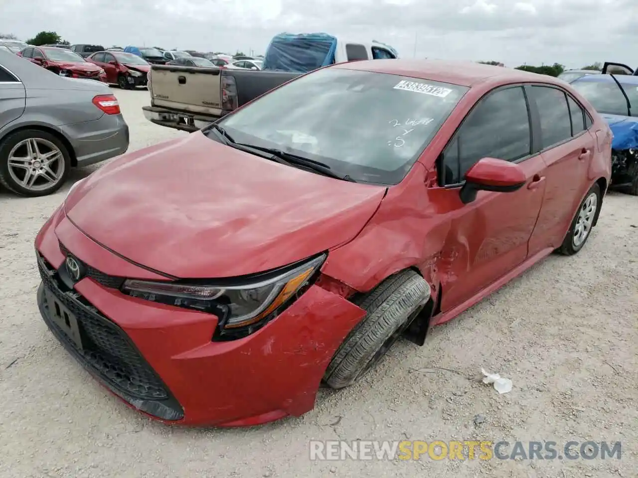 2 Photograph of a damaged car 5YFEPRAE4LP134715 TOYOTA COROLLA 2020