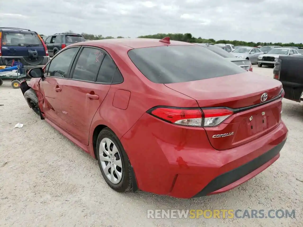 3 Photograph of a damaged car 5YFEPRAE4LP134715 TOYOTA COROLLA 2020