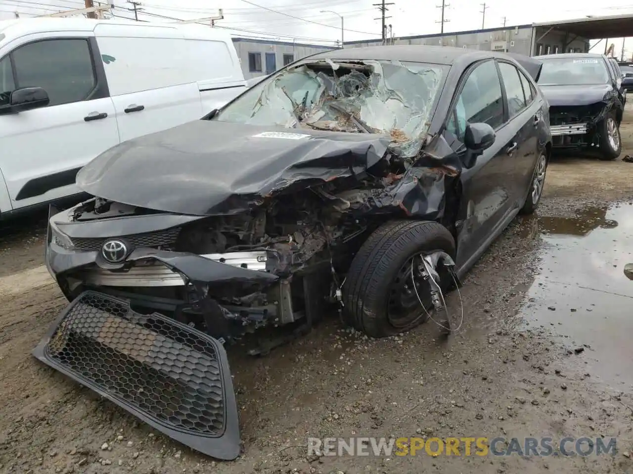 2 Photograph of a damaged car 5YFEPRAE4LP137677 TOYOTA COROLLA 2020