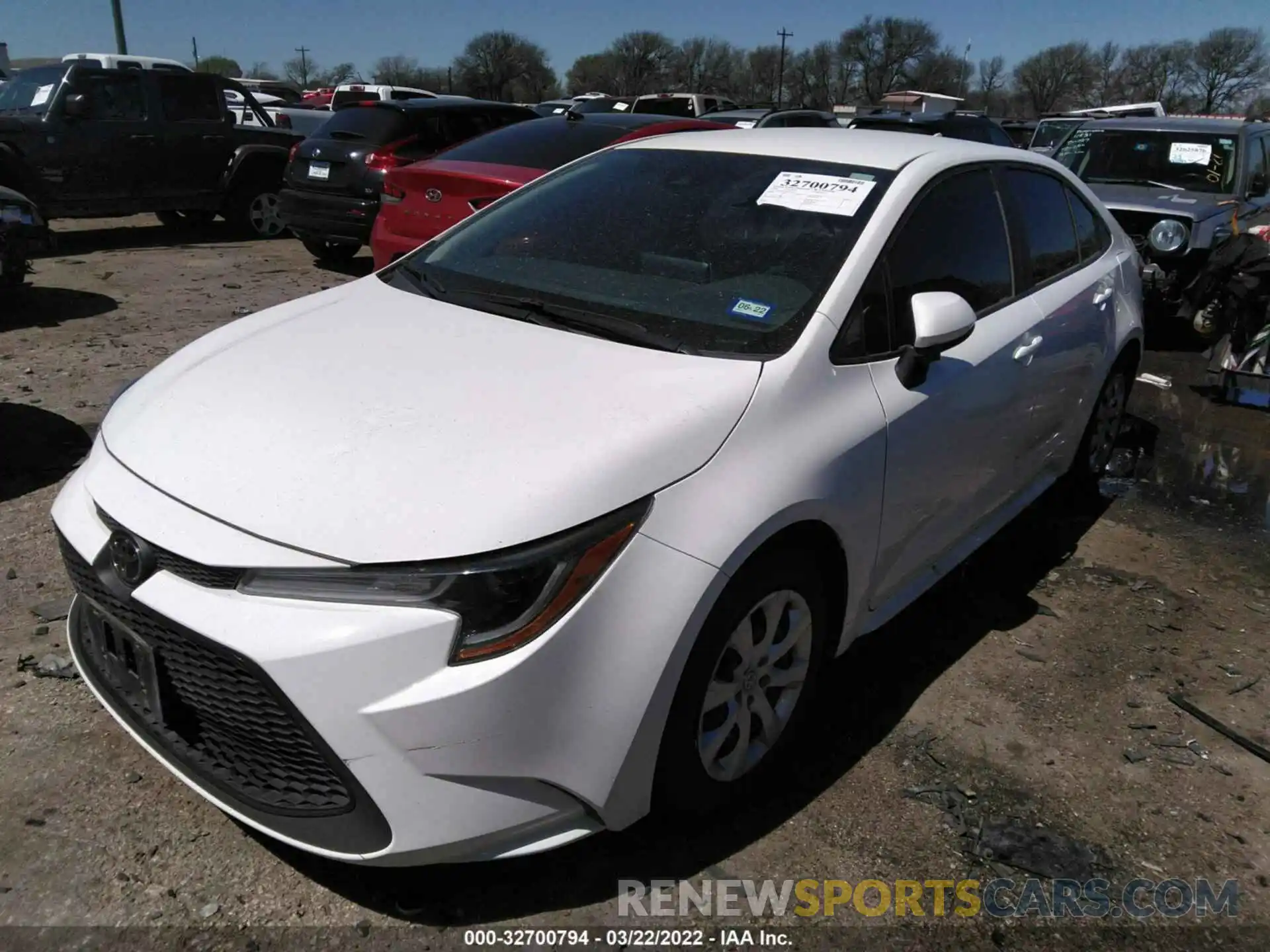 2 Photograph of a damaged car 5YFEPRAE4LP139171 TOYOTA COROLLA 2020