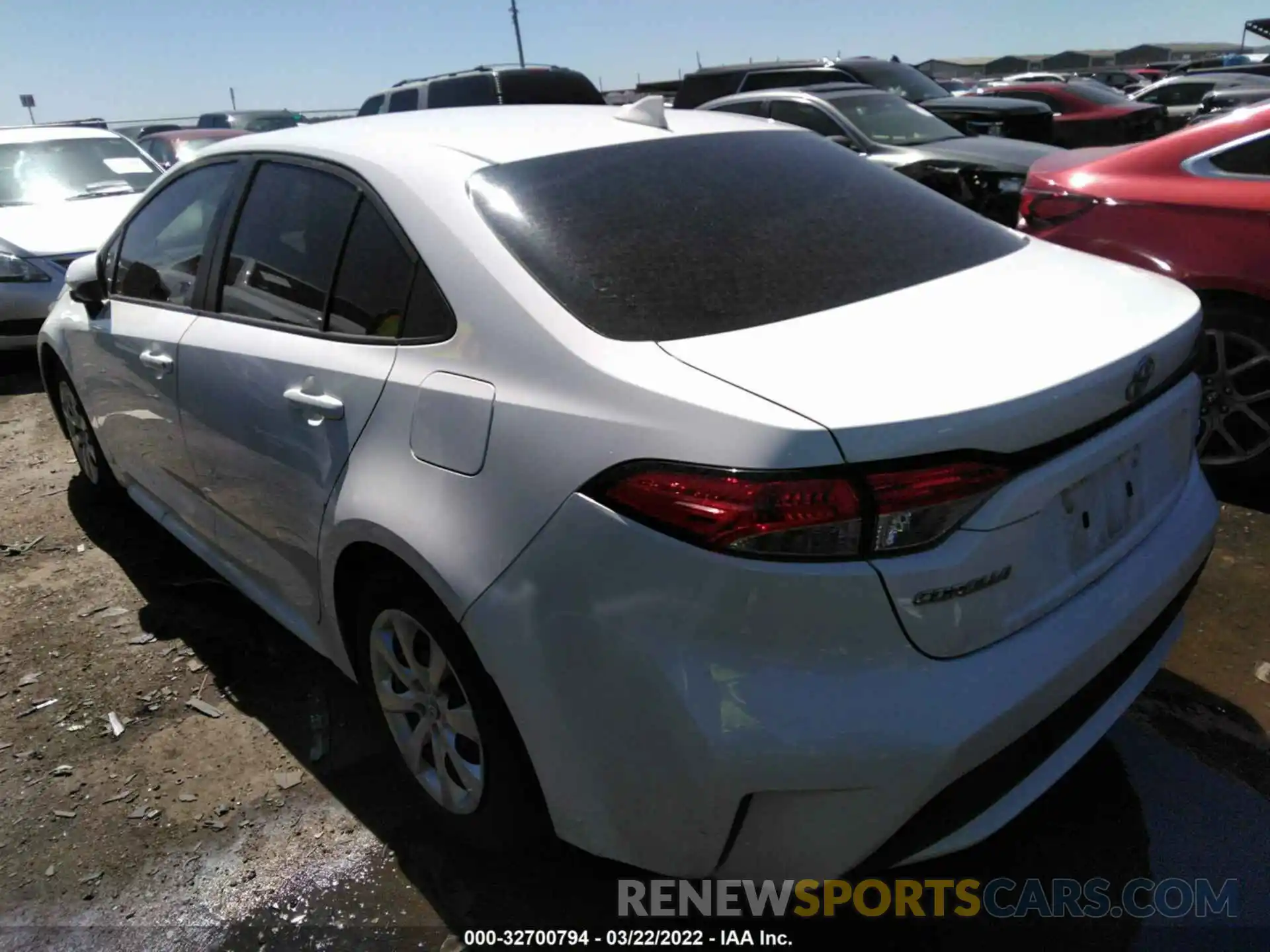 3 Photograph of a damaged car 5YFEPRAE4LP139171 TOYOTA COROLLA 2020