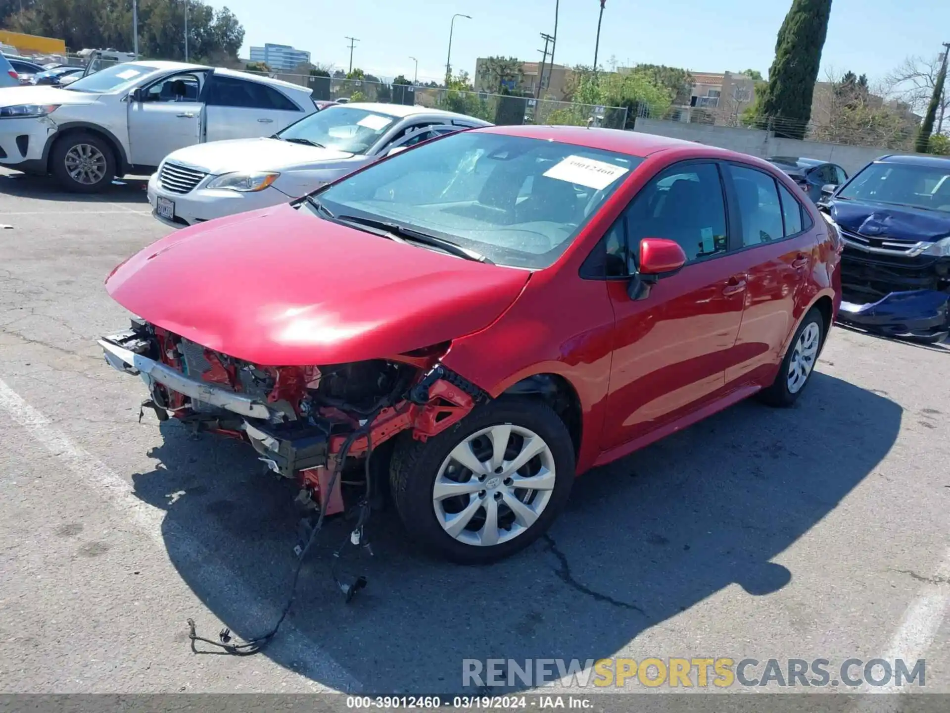 2 Photograph of a damaged car 5YFEPRAE4LP141924 TOYOTA COROLLA 2020