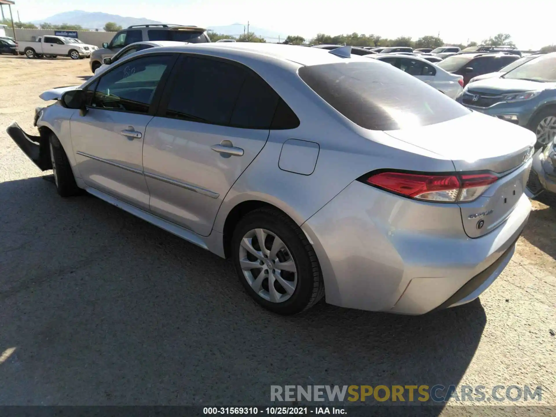 3 Photograph of a damaged car 5YFEPRAE4LP145312 TOYOTA COROLLA 2020