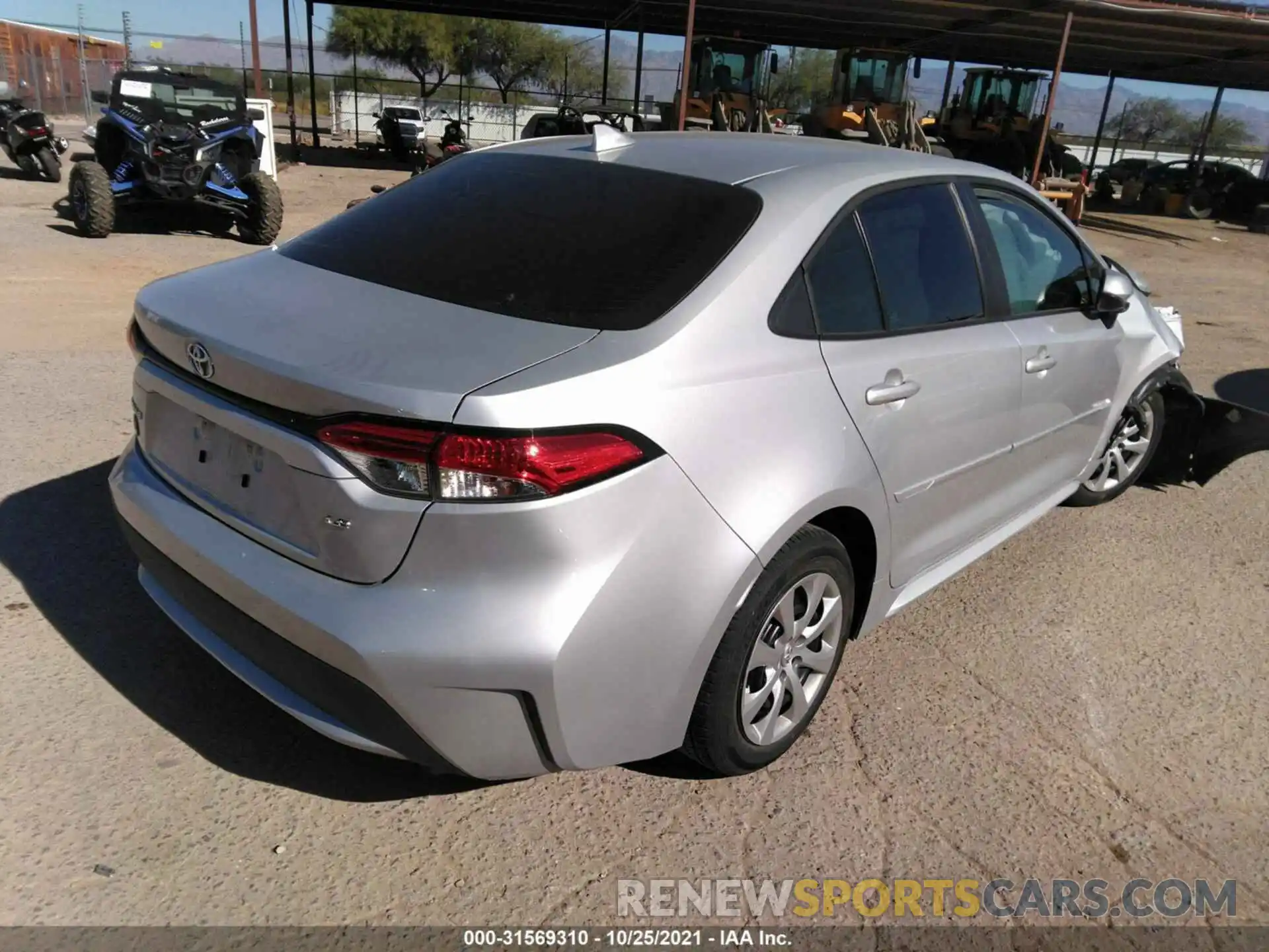 4 Photograph of a damaged car 5YFEPRAE4LP145312 TOYOTA COROLLA 2020