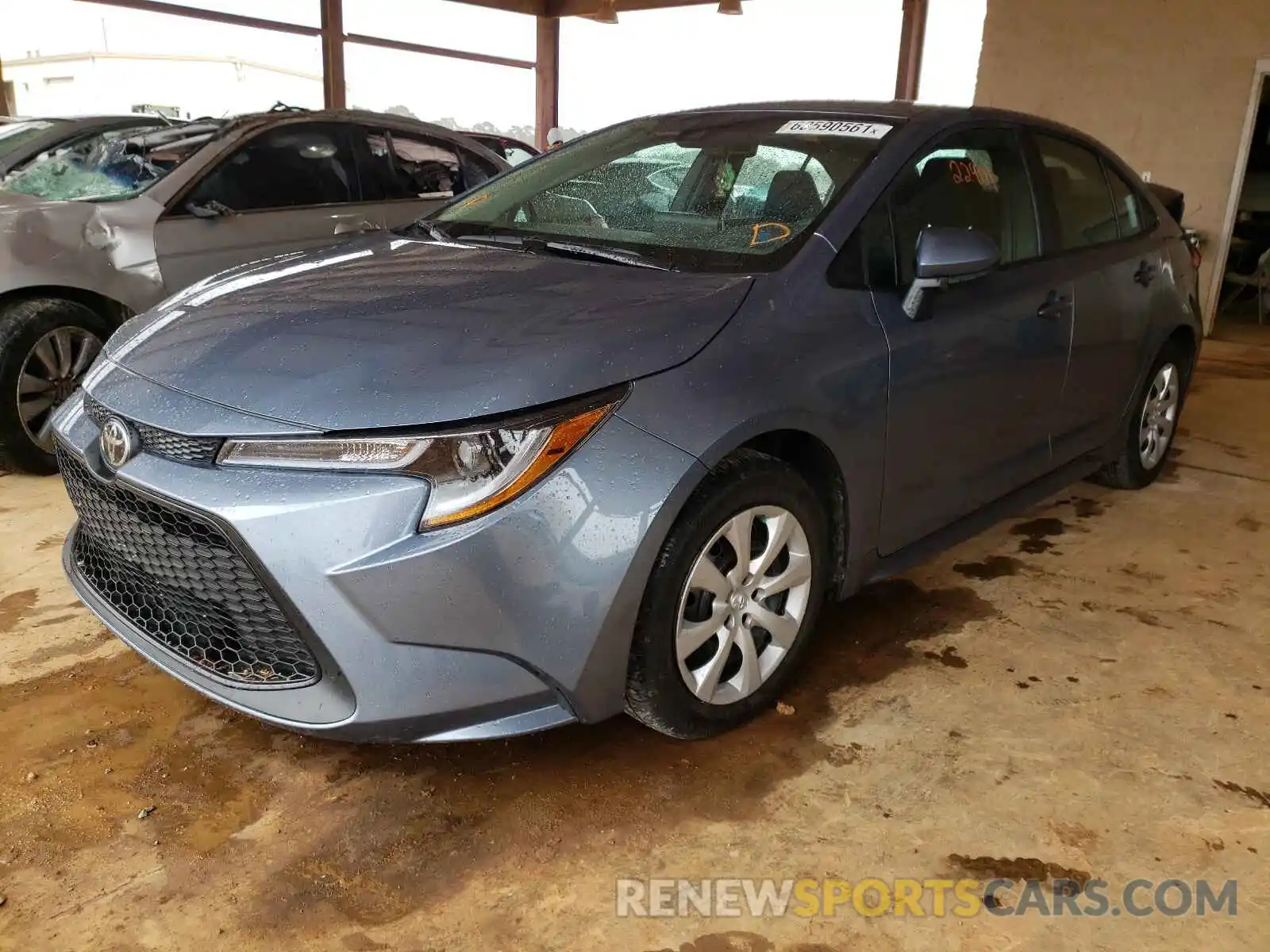 2 Photograph of a damaged car 5YFEPRAE4LP145570 TOYOTA COROLLA 2020