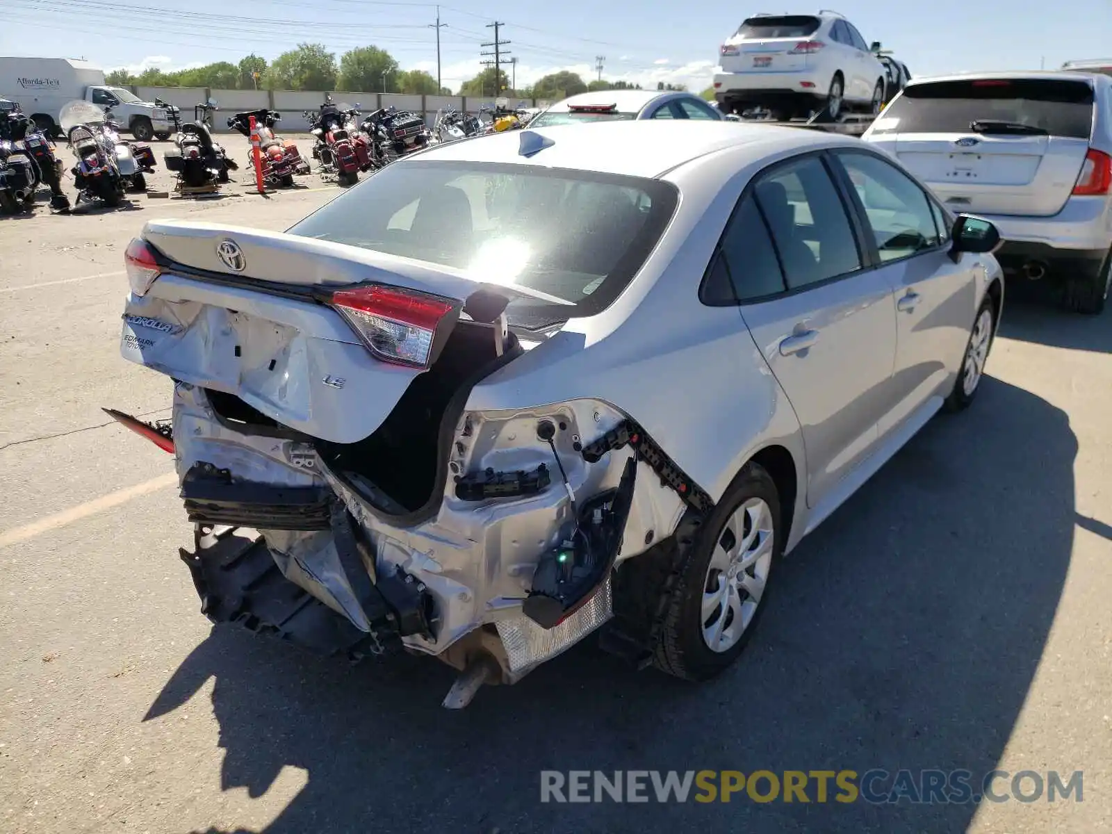 4 Photograph of a damaged car 5YFEPRAE4LP146315 TOYOTA COROLLA 2020