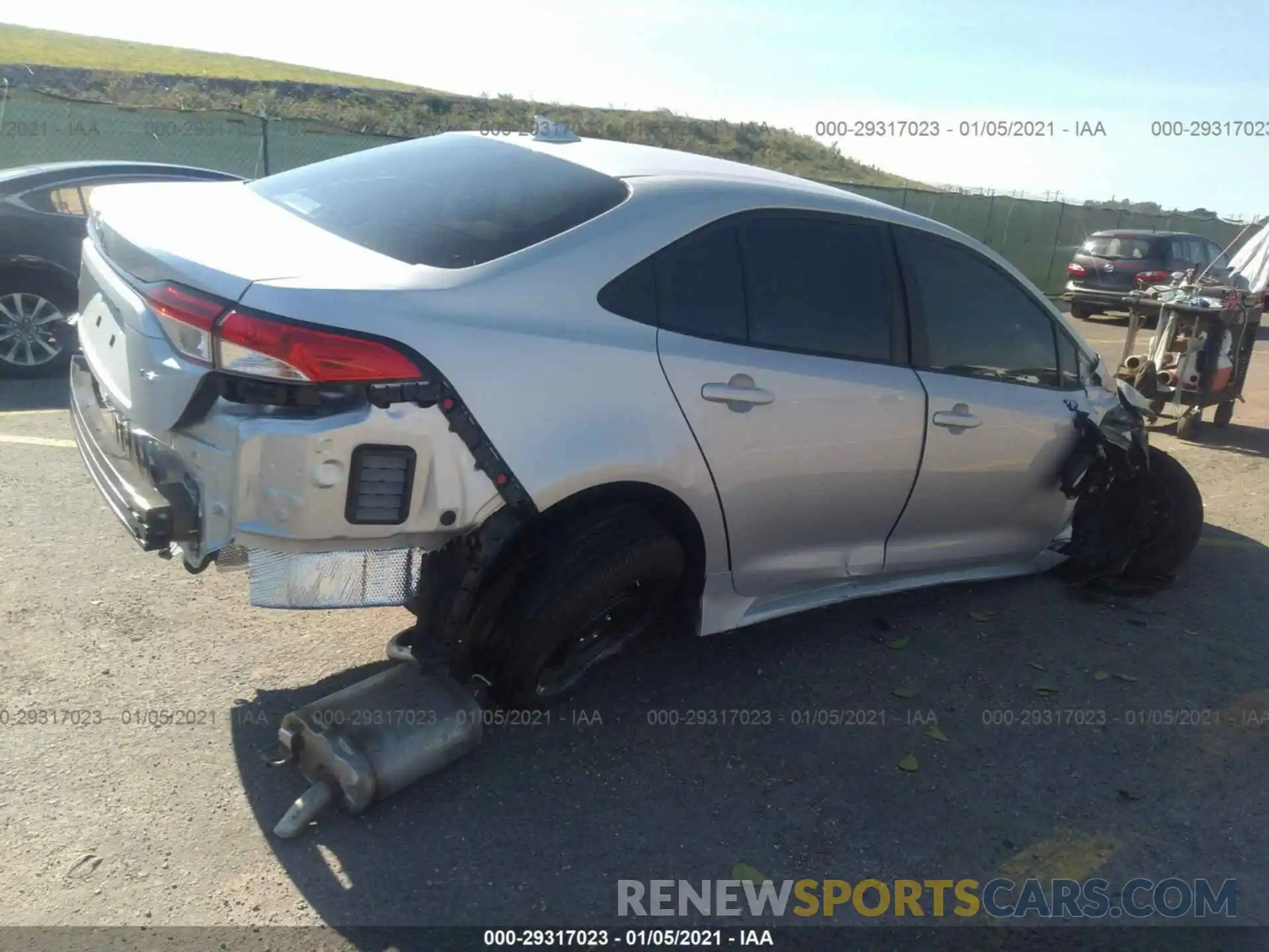4 Photograph of a damaged car 5YFEPRAE4LP146489 TOYOTA COROLLA 2020