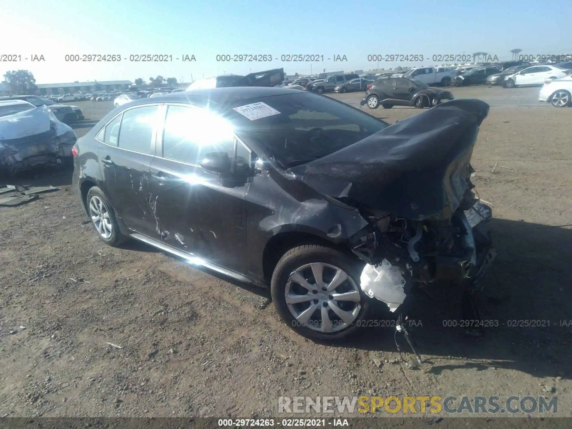 1 Photograph of a damaged car 5YFEPRAE5LP001171 TOYOTA COROLLA 2020