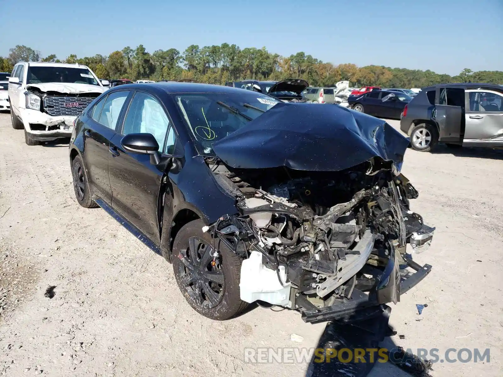 1 Photograph of a damaged car 5YFEPRAE5LP004376 TOYOTA COROLLA 2020