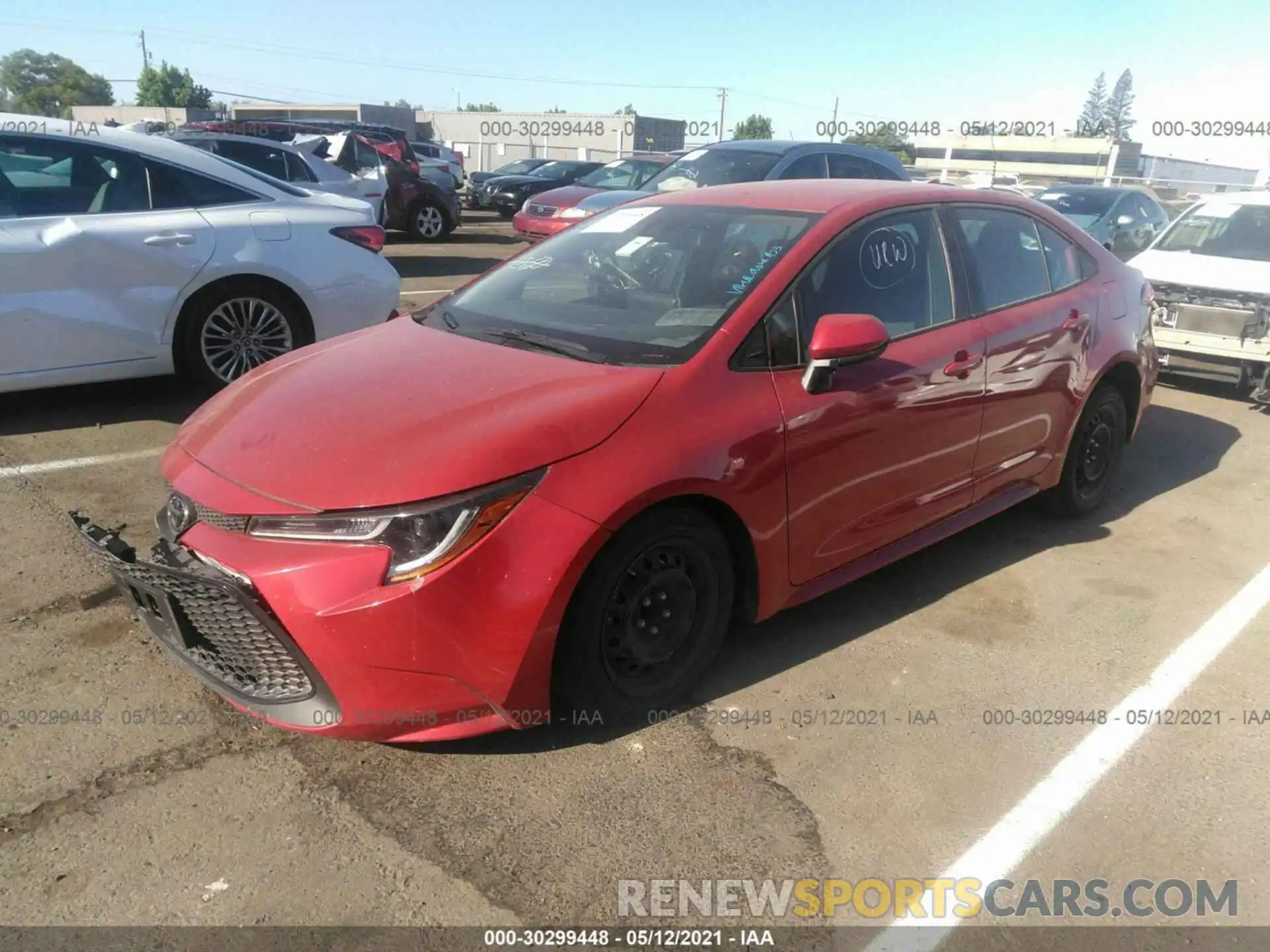 2 Photograph of a damaged car 5YFEPRAE5LP004491 TOYOTA COROLLA 2020