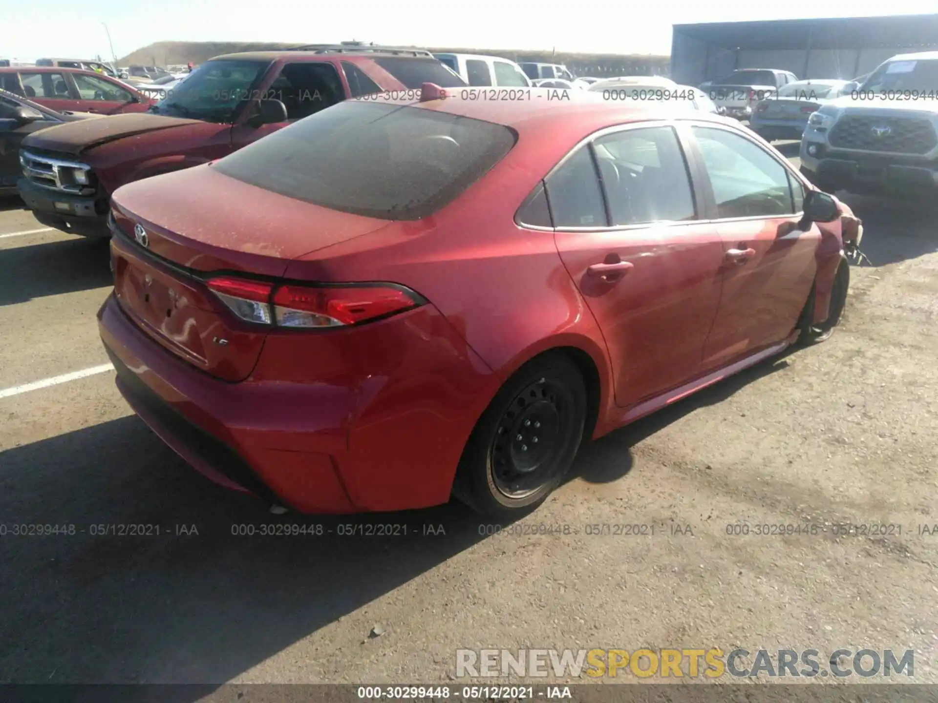 4 Photograph of a damaged car 5YFEPRAE5LP004491 TOYOTA COROLLA 2020