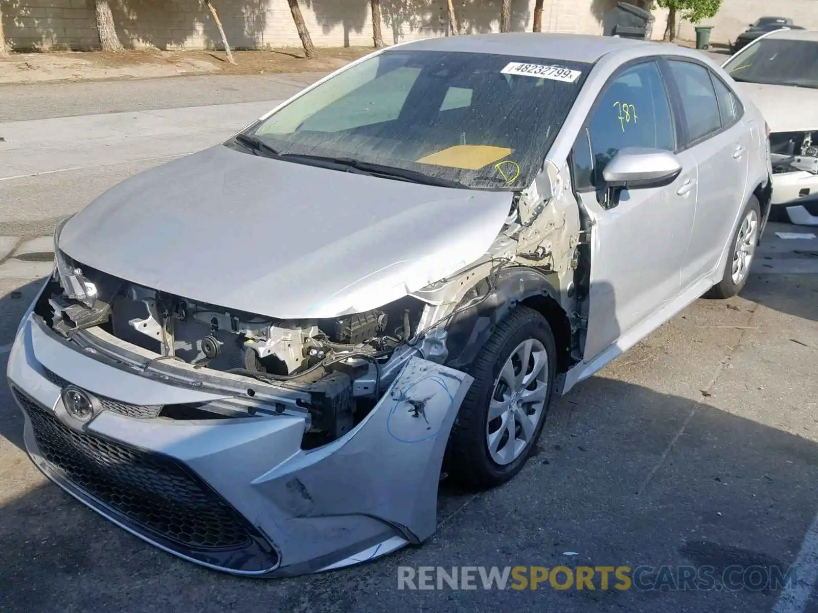 2 Photograph of a damaged car 5YFEPRAE5LP005155 TOYOTA COROLLA 2020