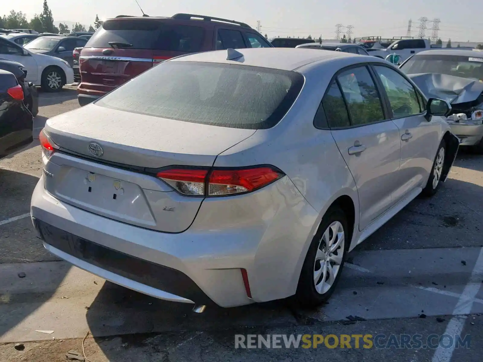 4 Photograph of a damaged car 5YFEPRAE5LP005155 TOYOTA COROLLA 2020