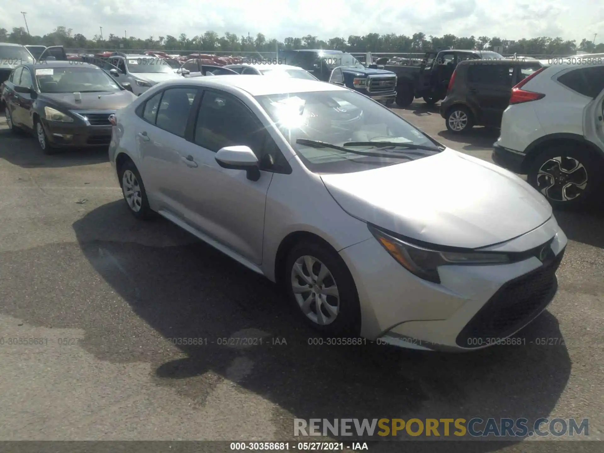 1 Photograph of a damaged car 5YFEPRAE5LP005320 TOYOTA COROLLA 2020