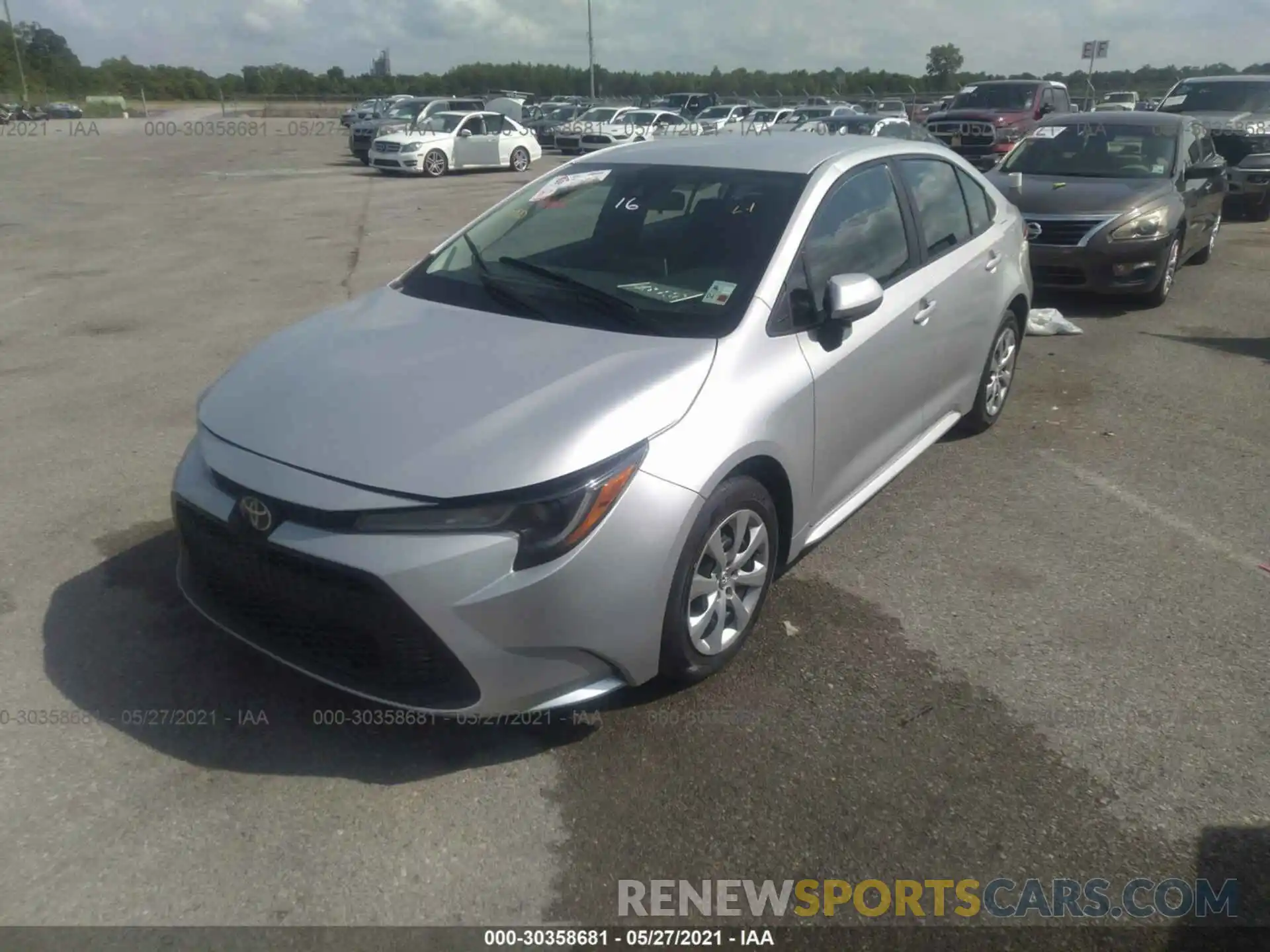 2 Photograph of a damaged car 5YFEPRAE5LP005320 TOYOTA COROLLA 2020