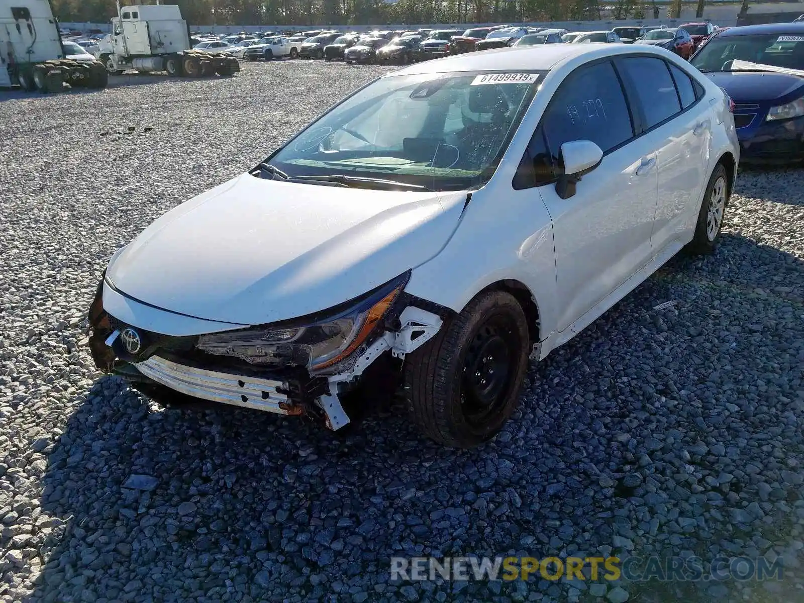 2 Photograph of a damaged car 5YFEPRAE5LP007052 TOYOTA COROLLA 2020