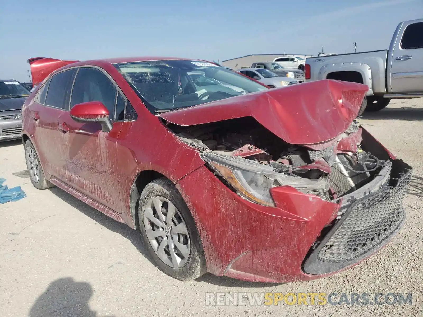 1 Photograph of a damaged car 5YFEPRAE5LP007407 TOYOTA COROLLA 2020