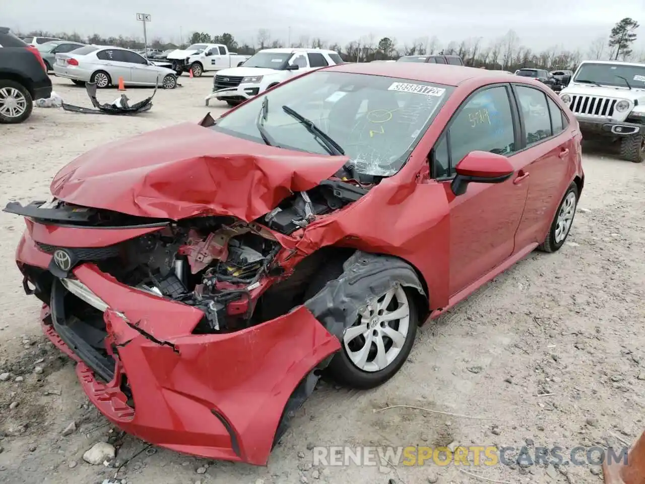 2 Photograph of a damaged car 5YFEPRAE5LP007973 TOYOTA COROLLA 2020