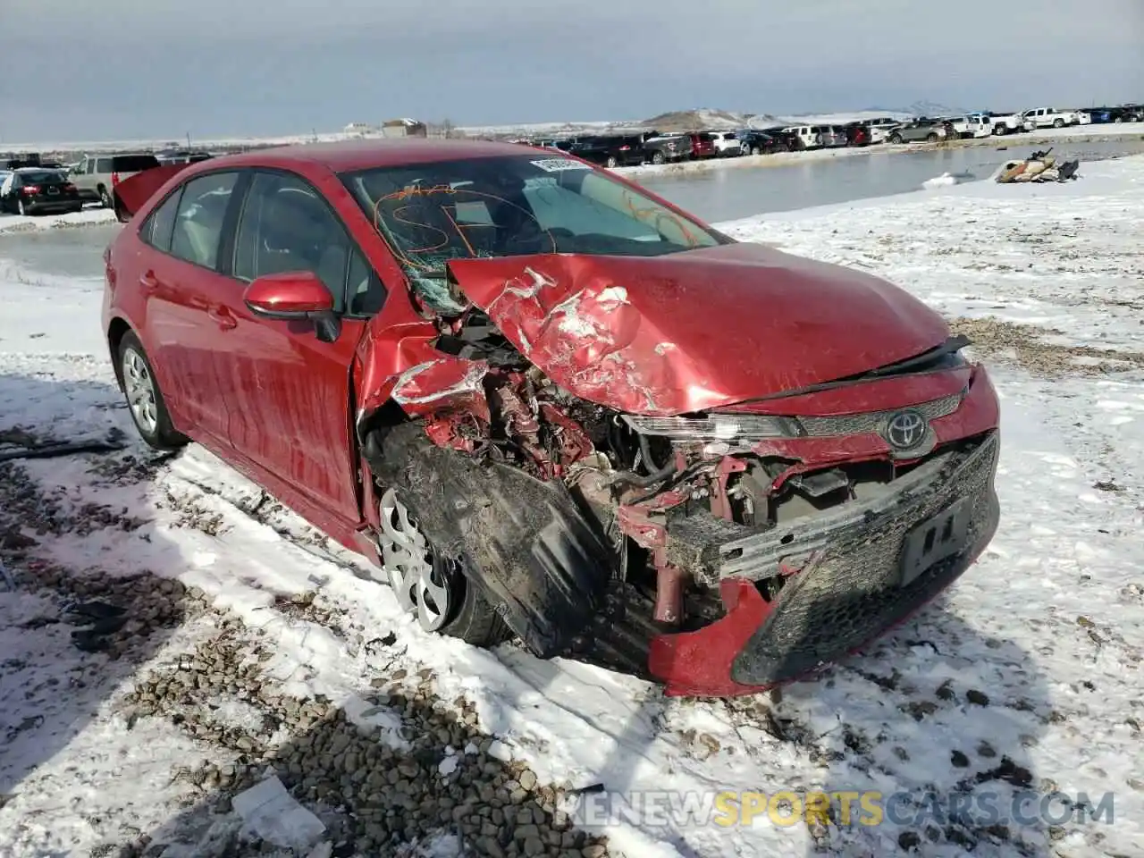 1 Photograph of a damaged car 5YFEPRAE5LP008461 TOYOTA COROLLA 2020