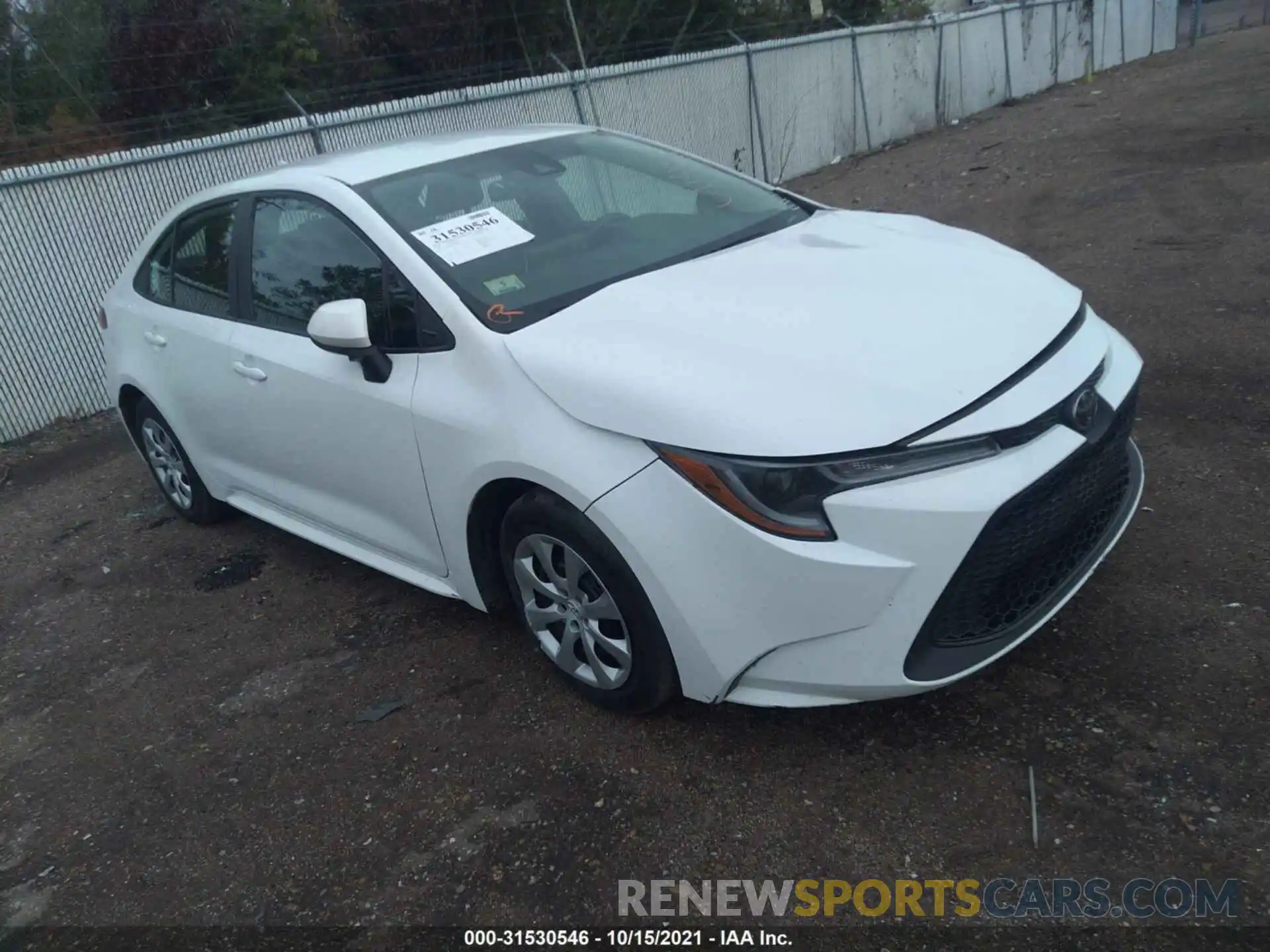 1 Photograph of a damaged car 5YFEPRAE5LP008735 TOYOTA COROLLA 2020