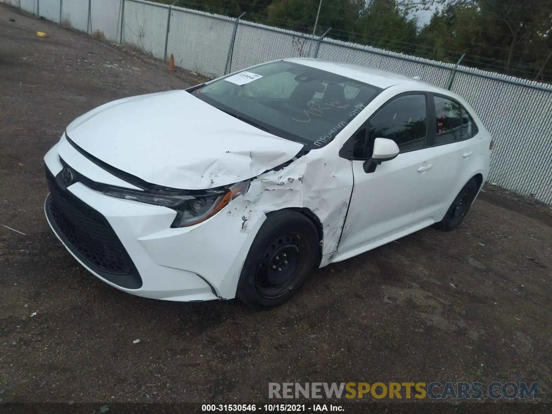 2 Photograph of a damaged car 5YFEPRAE5LP008735 TOYOTA COROLLA 2020