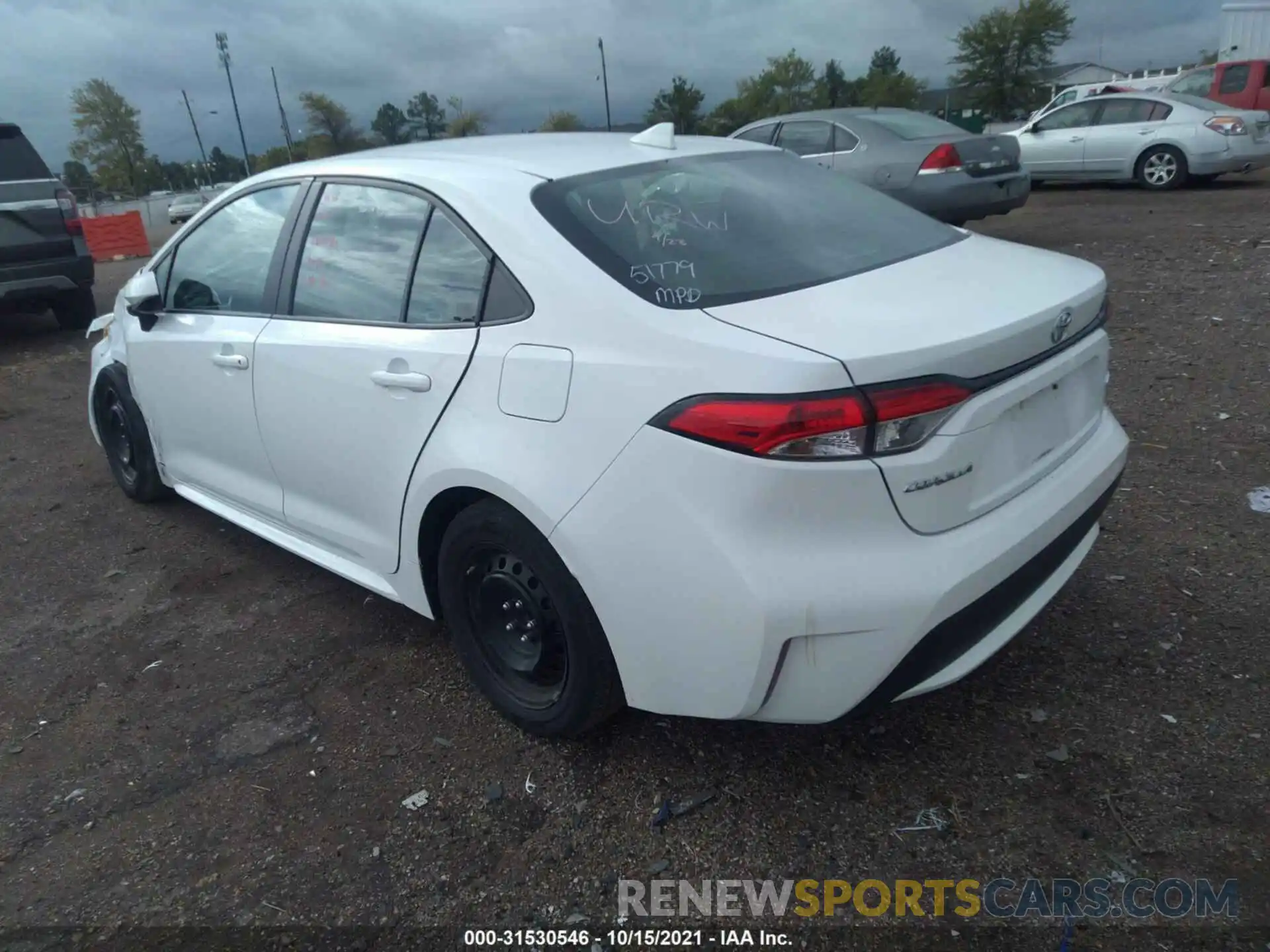 3 Photograph of a damaged car 5YFEPRAE5LP008735 TOYOTA COROLLA 2020