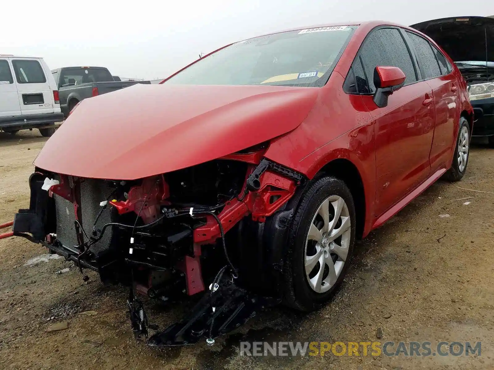 2 Photograph of a damaged car 5YFEPRAE5LP010937 TOYOTA COROLLA 2020