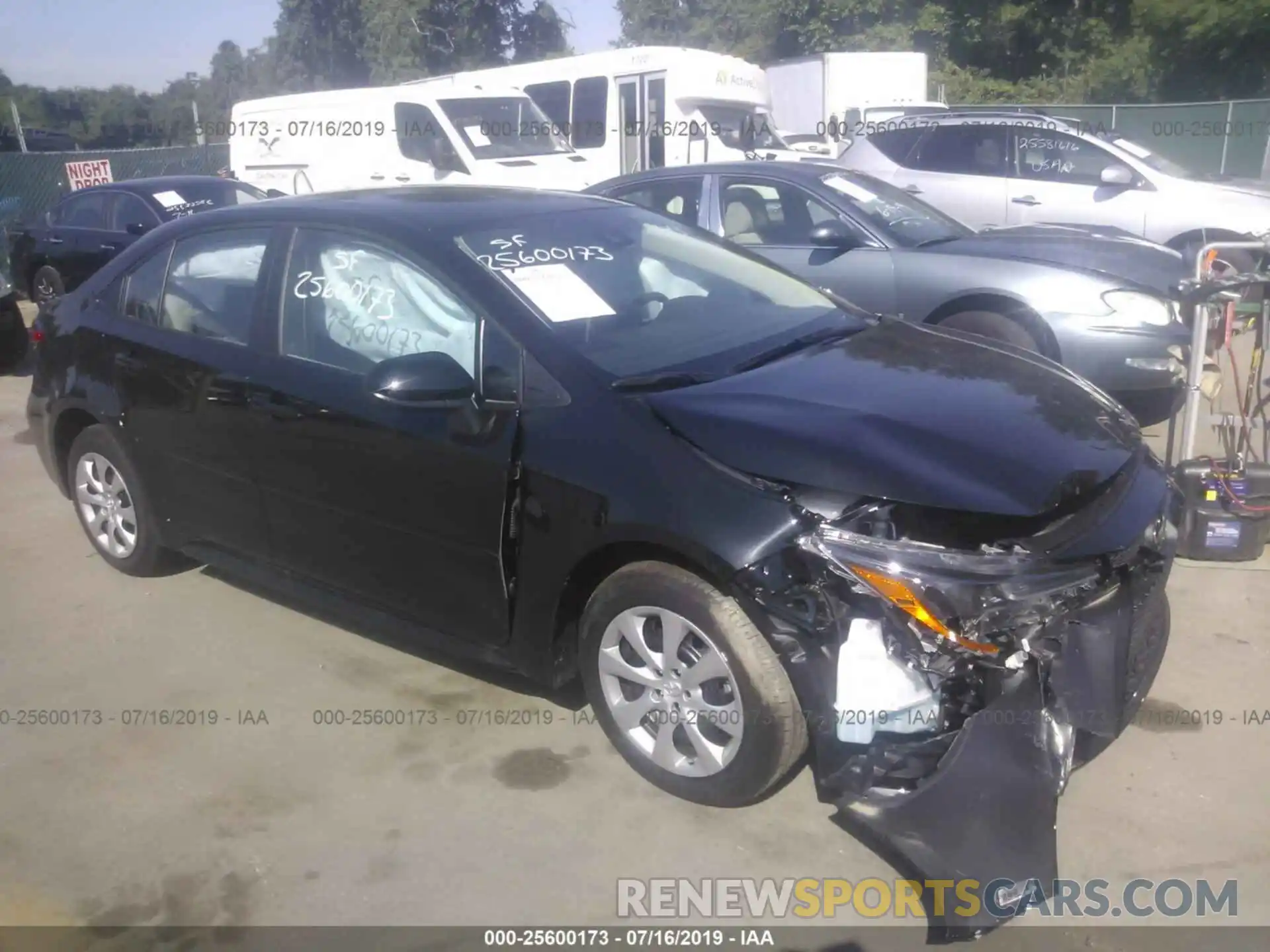 1 Photograph of a damaged car 5YFEPRAE5LP011134 TOYOTA COROLLA 2020