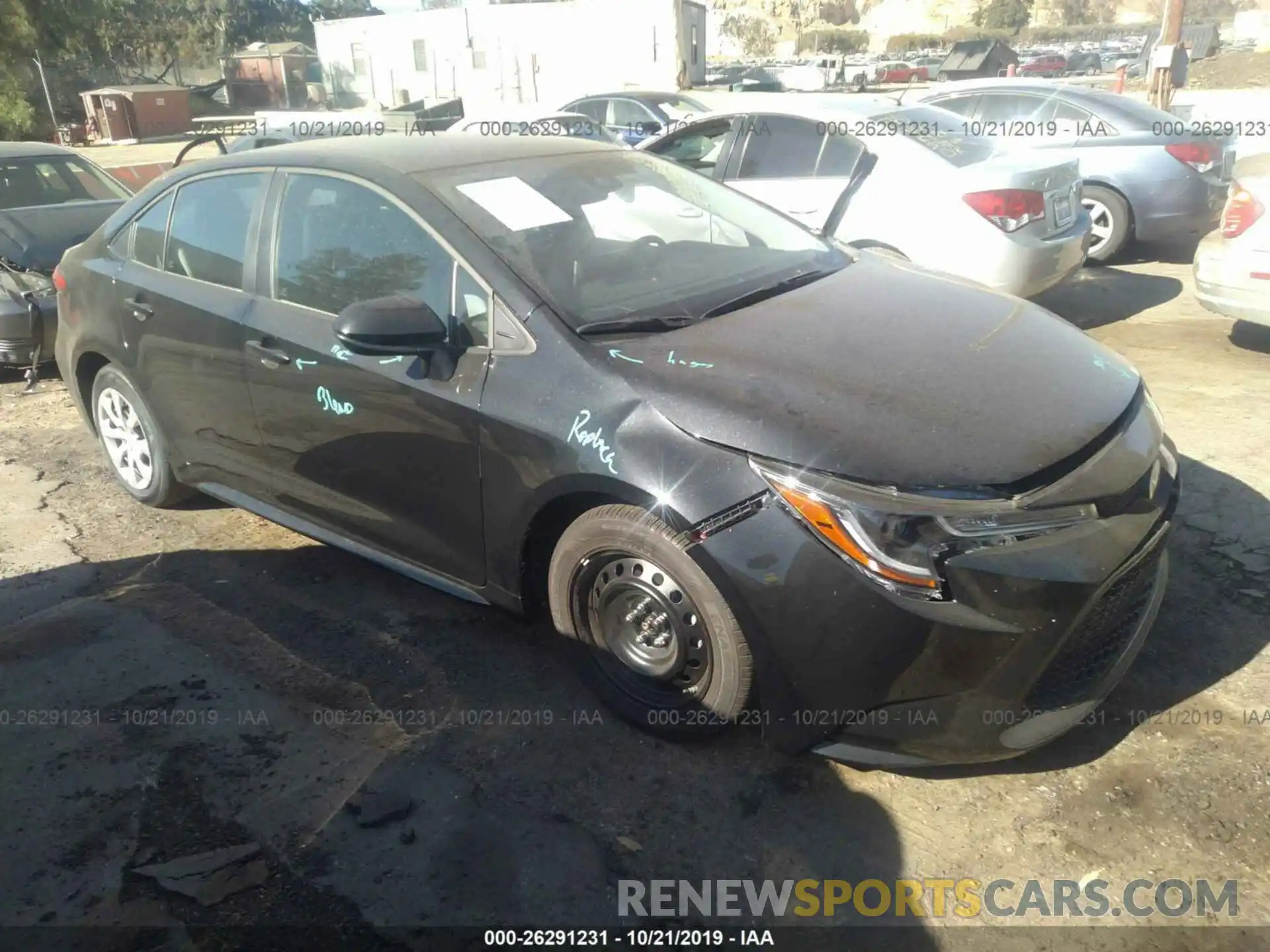 1 Photograph of a damaged car 5YFEPRAE5LP011683 TOYOTA COROLLA 2020